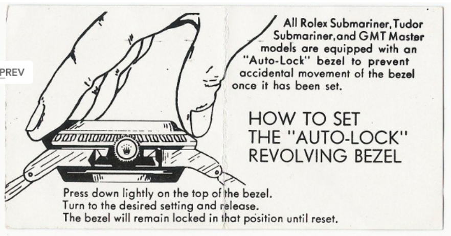 original instruction from rolex 